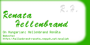 renata hellenbrand business card